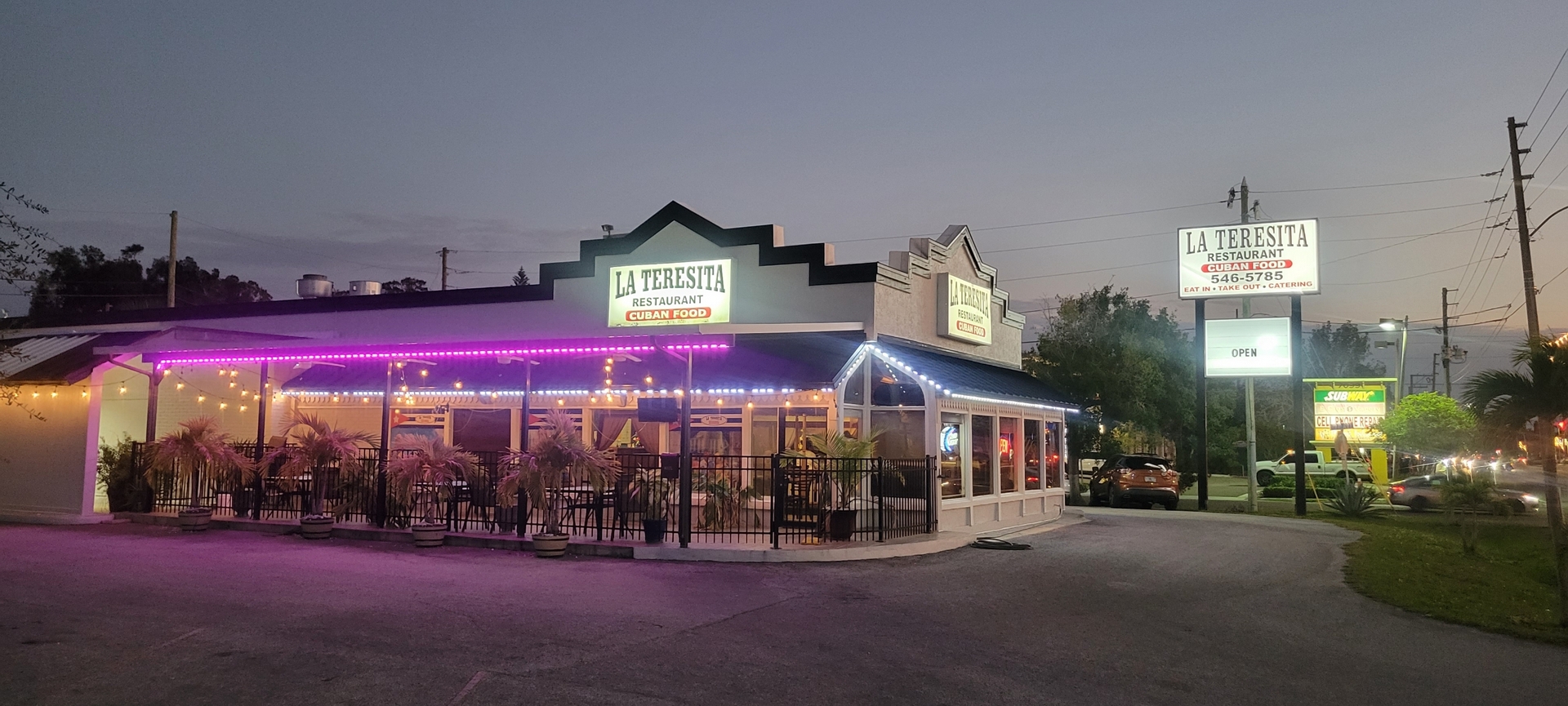 free parking La Teresita Cuban Restaurant Pinellas Park